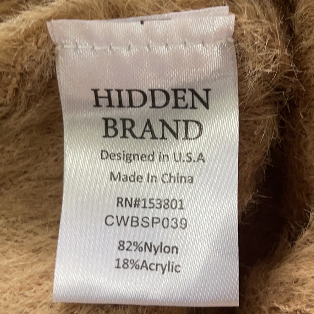Fuzzy Drawstring Tan Shorts - Picture 11 of 12